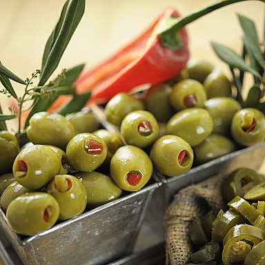 Green Olives Stuffed with Red Pepper & Jalapeños